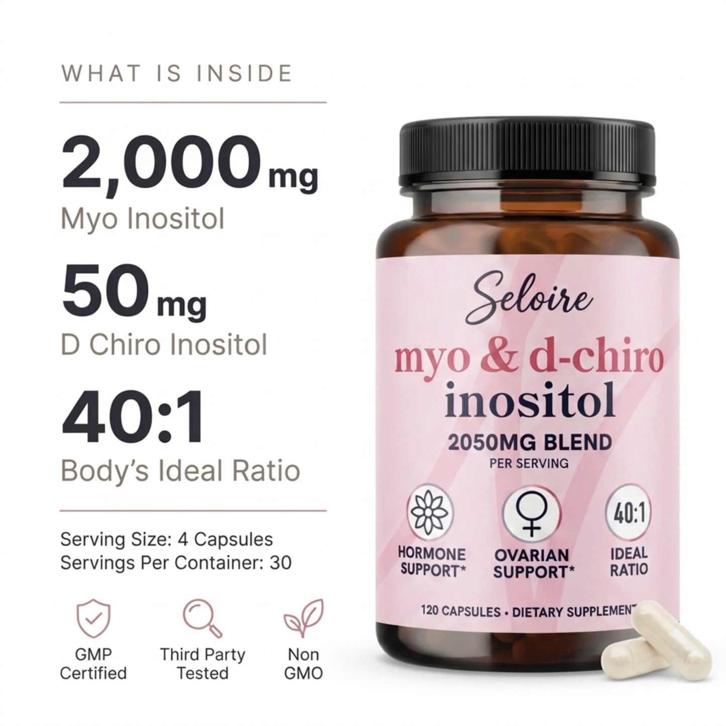 Seloire™ Myo & D-Chiro Inositol (40:1)